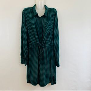 A New Day Green Checkered Dress
